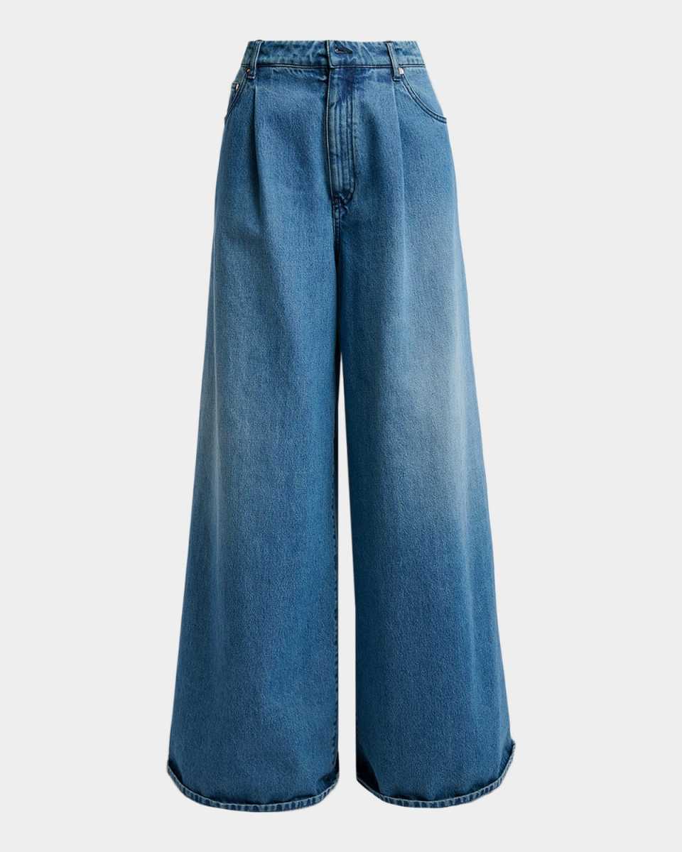 Brenn Wide-Leg Cotton Denim Jeans